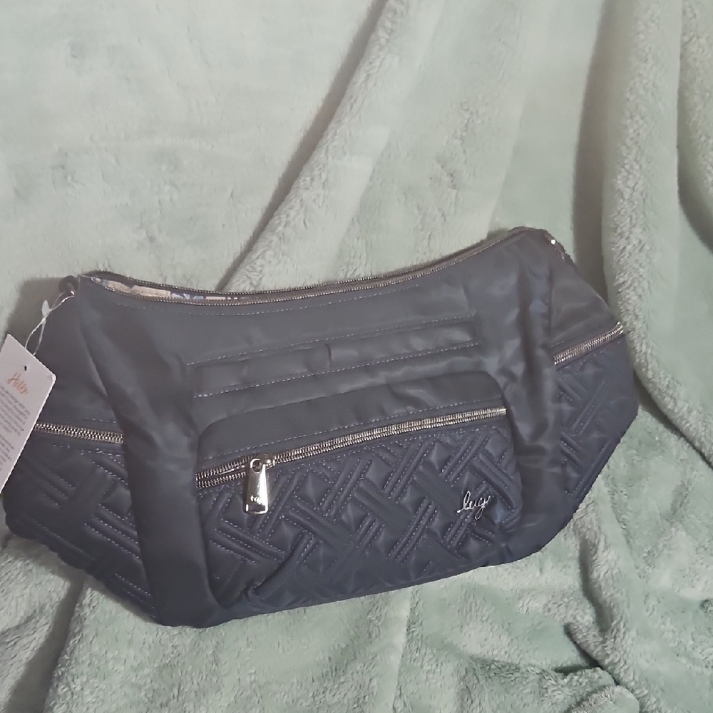 Lug Indigo Blue CHA CHA Quilted Shoulder Bag